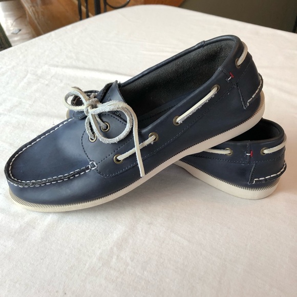 Tommy Hilfiger Men’s Navy Boat Shoes 11 - Picture 2 of 5